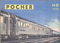 Catalogue 1958 train Pocher Italy